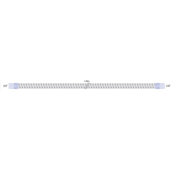 22mm Smoothbore Spiralschlauch für Beatmung, mit weichen Endkonnektoren, 22ID-22ID, L=1.8m, steril