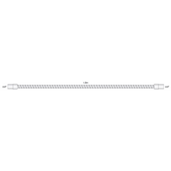 15mm Smoothbore Polypropylen-Spiralschlauch für Beatmung, mit weichen Endkonnektoren, 22ID-22,L=1.8m