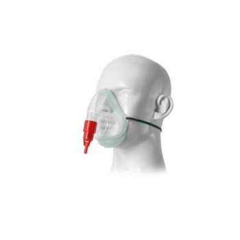 EcoLite Sauerstoff-Maske, Erwachsene, mit Venturi-Ventil 40%, rot