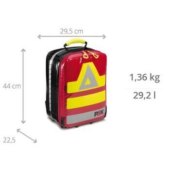 PAX SEG Rucksack Klein, PAX-Plan rot - 2019