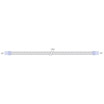 15mm Smoothbore Spiralschlauch für Beatmung, mit weichen Endkonnektoren, 22ID-22ID, L=1.8m