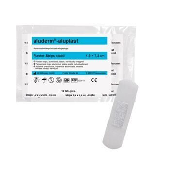 Aluderm-aluplast stabil Strips 1,9 x 7,2 cm  10 Stück