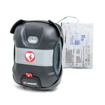 Paket 3 (HA): corpuls aed (Halbautomat), ohne prime CPR, Batterie corpuls aed, corPatch easy pre-