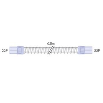 22mm Smoothbore Spiralschlauch für Beatmung, mit weichen Endkonnektoren, 22ID-22ID, L=0.5m