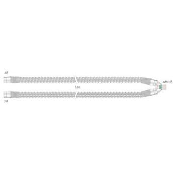 22mm Silikon-Beatmungssystem wiederaufbereitbar, Erwachsene, 1.5m