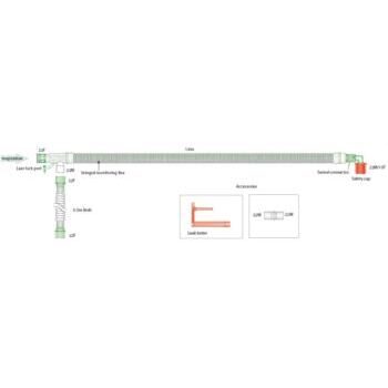 30mm UniFlow Koaxial-Beatmungssystem 1.6m mit integrierter Gasmessleitung