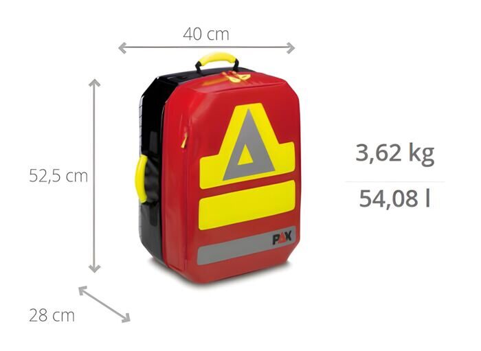 PAX Notfallrucksack P5/11 XL, PAX-Tec rot - 2.0