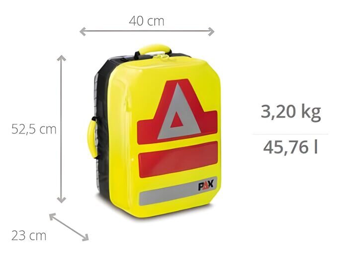 PAX Notfallrucksack P5/11 L, PAX-Tec tagesleuchtgelb - 2.0