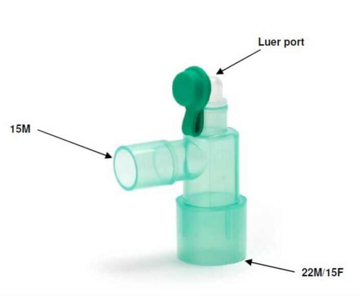 Monitoring-Winkeladapter 15AD-22AD/15ID mit Luer Port