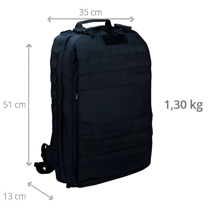 PAX Sanitätsrucksack Bravo M, PAX-Dura schwarz