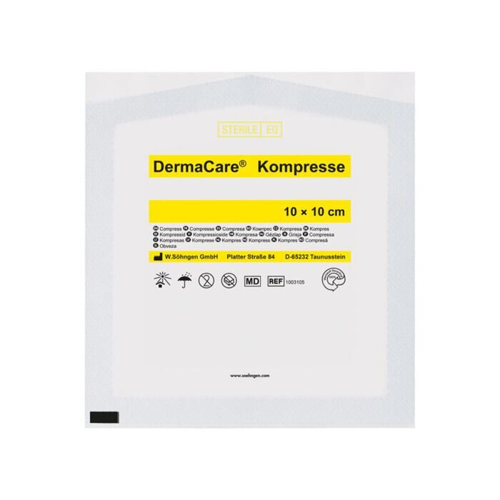 DermaCare Kompresse einzeln 10 x 10 cm, steril