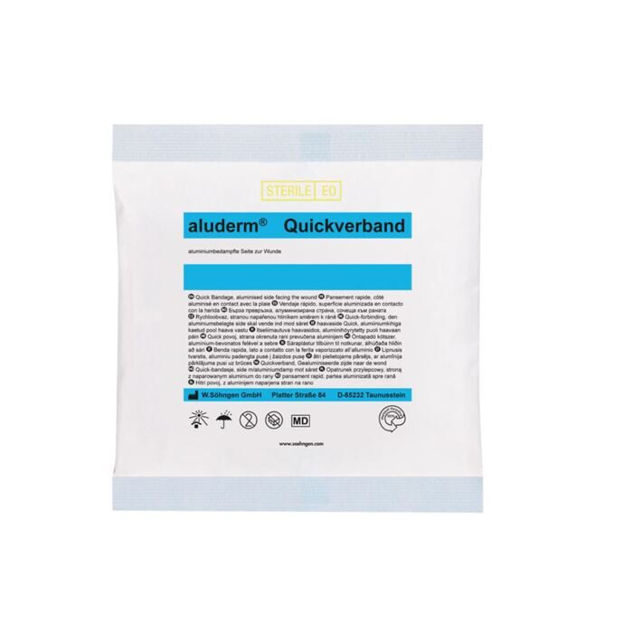 Aluderm Quickverband klein, 0.8m x 6cm, steril