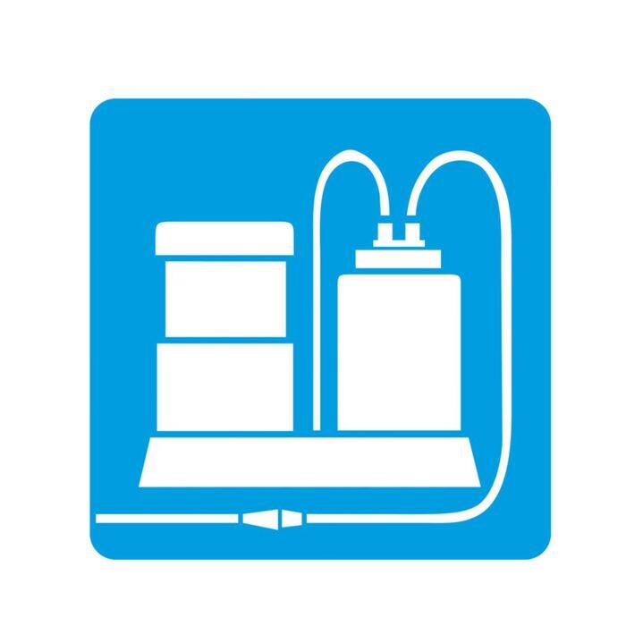 Piktogramm einzeln 80 x 80mm Absaugung