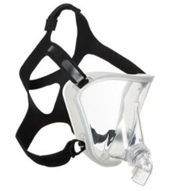 BiTrac MaxShield Select total face Maske mit austauschbarem non-vented Elbow mit